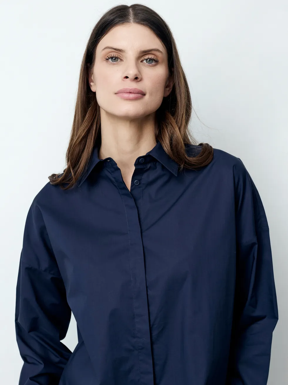 ROSALIA - Langarm Damenbluse, gewebt